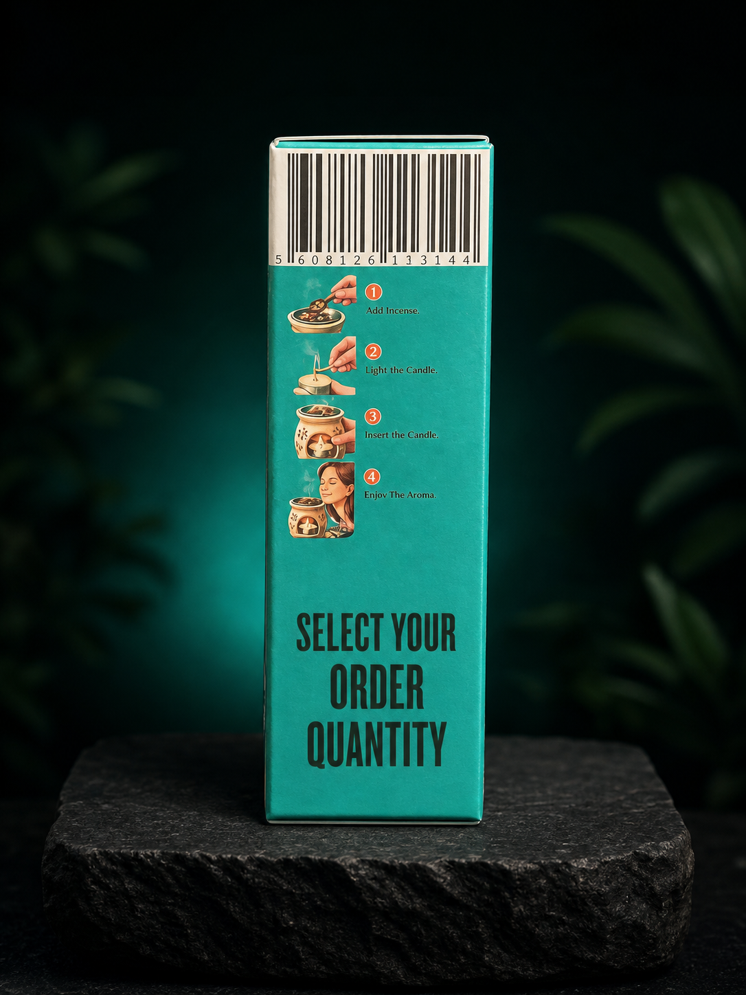 Amnesia package usage side with selectable order quantity message