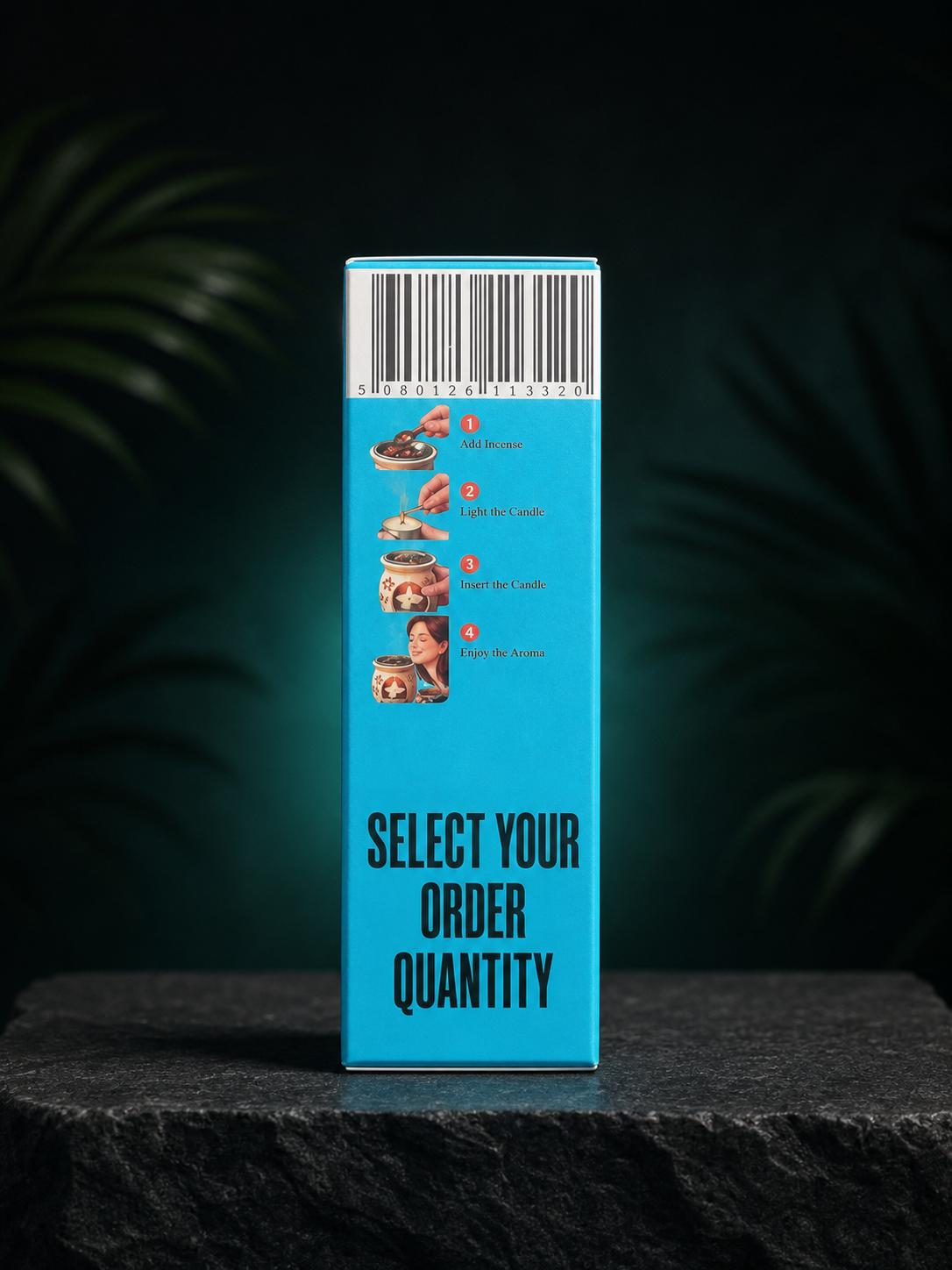 Gorilla Glue package usage side with selectable order quantity message